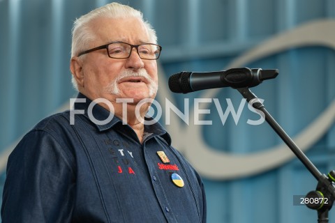  31.08.2023 GDANSK<br />
OBCHODY ROCZNICY SIERPNIA 1980 W GDANSKU<br />
N/Z LECH WALESA<br />
 