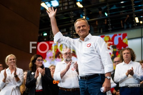  31.08.2023 GDANSK<br />
WIEC DONALDA TUSKA W EUROPEJSKIM CENTRUM SOLIDARNOSCI W GDANSKU<br />
N/Z DONALD TUSK<br />
 