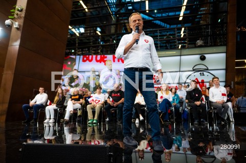  31.08.2023 GDANSK<br />
WIEC DONALDA TUSKA W EUROPEJSKIM CENTRUM SOLIDARNOSCI W GDANSKU<br />
N/Z DONALD TUSK<br />
 