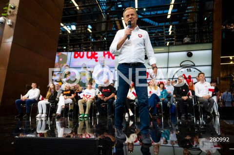  31.08.2023 GDANSK<br />
WIEC DONALDA TUSKA W EUROPEJSKIM CENTRUM SOLIDARNOSCI W GDANSKU<br />
N/Z DONALD TUSK<br />
 