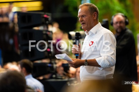  31.08.2023 GDANSK<br />
WIEC DONALDA TUSKA W EUROPEJSKIM CENTRUM SOLIDARNOSCI W GDANSKU<br />
N/Z DONALD TUSK<br />
 