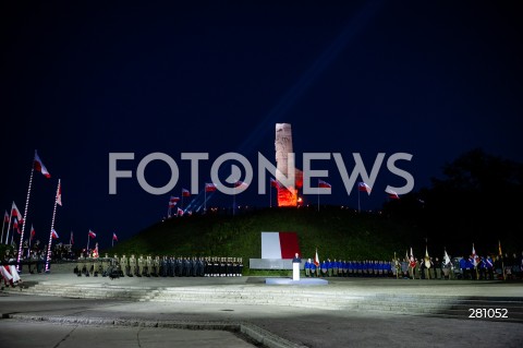  01.09.2023 GDANSK<br />
OBCHODY 84. ROCZNICY WYBUCHU II WOJNY SWIATOWEJ NA WESTERPLATTE<br />
N/Z ANDRZEJ DUDA WIDOK POMNIK OBRONCOW WYBRZEZA WESTERPLATTE<br />
 