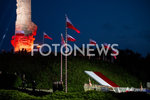  01.09.2023 GDANSK<br />
OBCHODY 84. ROCZNICY WYBUCHU II WOJNY SWIATOWEJ NA WESTERPLATTE<br />
N/Z ANDRZEJ DUDA WIDOK POMNIK OBRONCOW WYBRZEZA WESTERPLATTE<br />
 