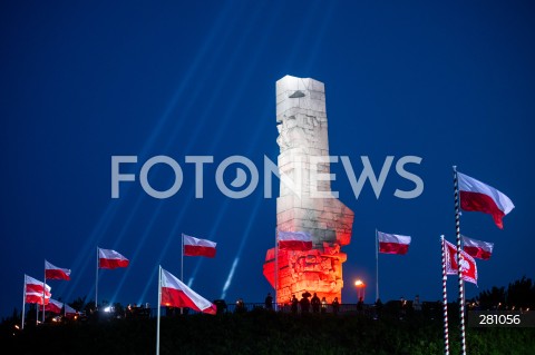  01.09.2023 GDANSK<br />
OBCHODY 84. ROCZNICY WYBUCHU II WOJNY SWIATOWEJ NA WESTERPLATTE<br />
N/Z WIDOK POMNIK OBRONCOW WYBRZEZA WESTERPLATTE<br />
 