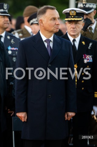  01.09.2023 GDANSK<br />
OBCHODY 84. ROCZNICY WYBUCHU II WOJNY SWIATOWEJ NA WESTERPLATTE<br />
N/Z ANDRZEJ DUDA<br />
 