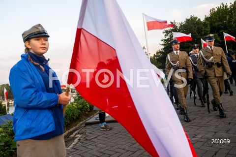  01.09.2023 GDANSK<br />
OBCHODY 84. ROCZNICY WYBUCHU II WOJNY SWIATOWEJ NA WESTERPLATTE<br />
N/Z ZOLNIEZ ZOLNIERZE HARCERZ FLAGA POLSKI<br />
 