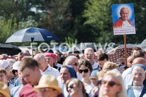  10.09.2023 MARKOWA ( Poland )  <br />
<br />
BEATYFIKACJA RODZINY ULMOW W MARKOWEJ KOLO RZESZOWA<br />
<br />
The beatification service for Jozef and Wiktoria Ulma and their seven children in the southeastern Polish town of Markowa where they died in 1944. A Polish family was executed by German police during World War II for hiding Jews in their farmhouse.<br />
<br />
 