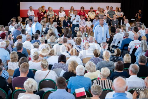  24.09.2023 MINSK MAZOWIECKI<br />
SPOTKANIE OTWARTE PRZEWODNICZACEGO PO DONALDA TUSKA Z MIESZKANCAMI<br />
N/Z DONALD TUSK<br />
FOT. MARCIN BANASZKIEWICZ/FOTONEWS  