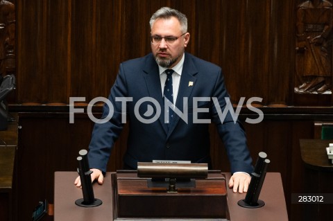  28.11.2023 WARSZAWA SEJM <br />
POSIEDZENIE SEJMU <br />
N/Z MIROSLAW SUCHON<br />
FOT. MARCIN BANASZKIEWICZ/FOTONEWS 