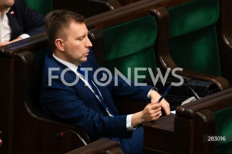  28.11.2023 WARSZAWA SEJM <br />
POSIEDZENIE SEJMU <br />
N/Z LUKASZ SCHREIBER<br />
FOT. MARCIN BANASZKIEWICZ/FOTONEWS 