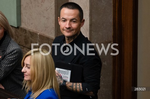  28.11.2023 WARSZAWA SEJM <br />
POSIEDZENIE SEJMU <br />
N/Z MARCIN JOZEFACIUK SYLWIA BIELAWSKA<br />
FOT. MARCIN BANASZKIEWICZ/FOTONEWS 