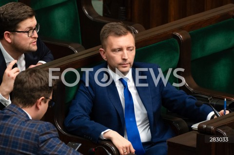  28.11.2023 WARSZAWA SEJM <br />
POSIEDZENIE SEJMU <br />
N/Z LUKASZ SCHREIBER<br />
FOT. MARCIN BANASZKIEWICZ/FOTONEWS 