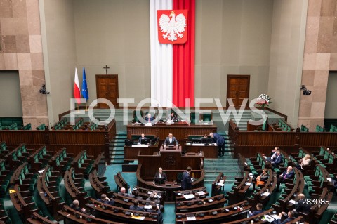  28.11.2023 WARSZAWA SEJM <br />
POSIEDZENIE SEJMU <br />
N/Z SEJM SALA PLENARNA OBRADY<br />
FOT. MARCIN BANASZKIEWICZ/FOTONEWS 