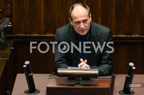  28.11.2023 WARSZAWA SEJM <br />
POSIEDZENIE SEJMU <br />
N/Z PAWEL KUKIZ<br />
FOT. MARCIN BANASZKIEWICZ/FOTONEWS 