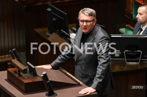  28.11.2023 WARSZAWA SEJM <br />
POSIEDZENIE SEJMU <br />
N/Z PRZEMYSLAW WIPLER<br />
FOT. MARCIN BANASZKIEWICZ/FOTONEWS 