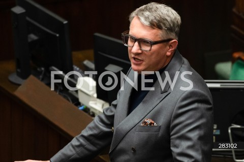  28.11.2023 WARSZAWA SEJM <br />
POSIEDZENIE SEJMU <br />
N/Z PRZEMYSLAW WIPLER<br />
FOT. MARCIN BANASZKIEWICZ/FOTONEWS 