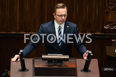  28.11.2023 WARSZAWA SEJM <br />
POSIEDZENIE SEJMU <br />
N/Z DARIUSZ JONSKI<br />
FOT. MARCIN BANASZKIEWICZ/FOTONEWS 