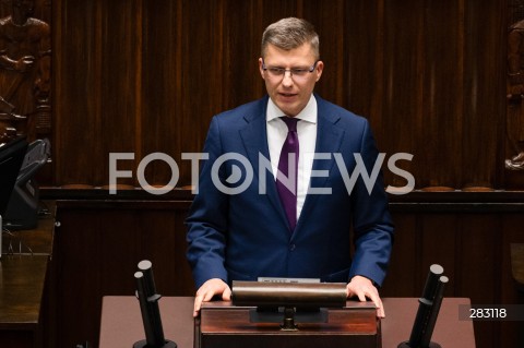  28.11.2023 WARSZAWA SEJM <br />
POSIEDZENIE SEJMU <br />
N/Z MARCIN WARCHOL<br />
FOT. MARCIN BANASZKIEWICZ/FOTONEWS 