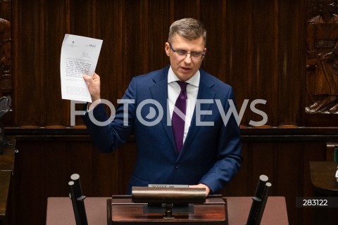  28.11.2023 WARSZAWA SEJM <br />
POSIEDZENIE SEJMU <br />
N/Z MARCIN WARCHOL<br />
FOT. MARCIN BANASZKIEWICZ/FOTONEWS 