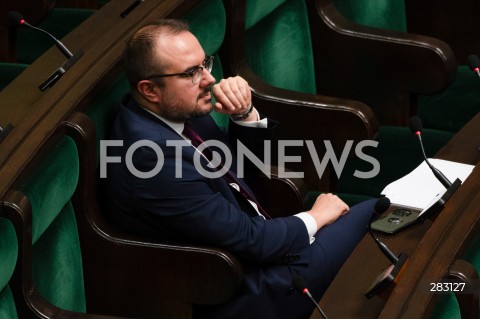  28.11.2023 WARSZAWA SEJM <br />
POSIEDZENIE SEJMU <br />
N/Z PAWEL JABLONSKI<br />
FOT. MARCIN BANASZKIEWICZ/FOTONEWS 