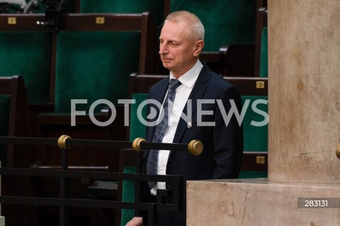  28.11.2023 WARSZAWA SEJM <br />
POSIEDZENIE SEJMU <br />
N/Z RYSZARD BREJZA<br />
FOT. MARCIN BANASZKIEWICZ/FOTONEWS 