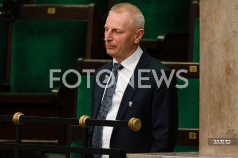  28.11.2023 WARSZAWA SEJM <br />
POSIEDZENIE SEJMU <br />
N/Z RYSZARD BREJZA<br />
FOT. MARCIN BANASZKIEWICZ/FOTONEWS 