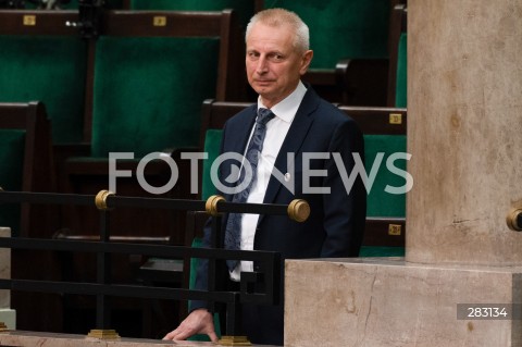  28.11.2023 WARSZAWA SEJM <br />
POSIEDZENIE SEJMU <br />
N/Z RYSZARD BREJZA<br />
FOT. MARCIN BANASZKIEWICZ/FOTONEWS 