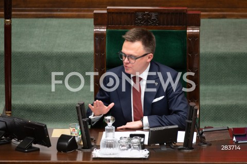  11.12.2023 WARSZAWA SEJM <br />
POSZIEDZENIE SEJMU<br />
WYBOR PREZESA RADY MINISTROW<br />
N/Z SZYMON HOLOWNIA<br />
FOT. MARCIN BANASZKIEWICZ/FOTONEWS  