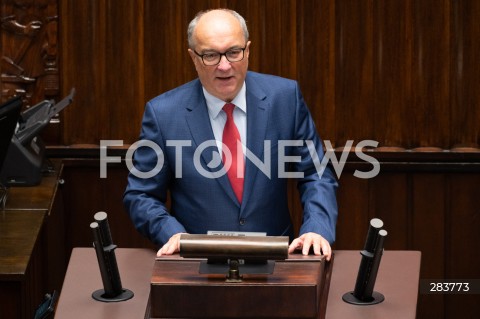  11.12.2023 WARSZAWA SEJM <br />
POSZIEDZENIE SEJMU<br />
WYBOR PREZESA RADY MINISTROW<br />
N/Z WLODZIMIERZ CZARZASTY<br />
FOT. MARCIN BANASZKIEWICZ/FOTONEWS  