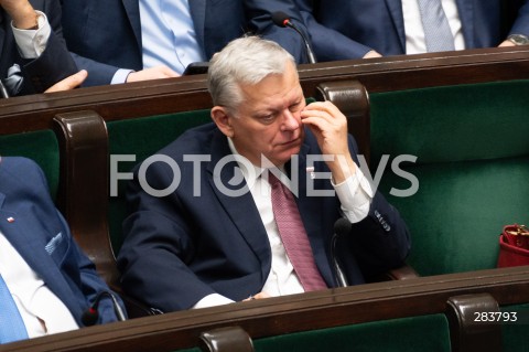  11.12.2023 WARSZAWA SEJM <br />
POSZIEDZENIE SEJMU<br />
WYBOR PREZESA RADY MINISTROW<br />
N/Z MAREK SUSKI<br />
FOT. MARCIN BANASZKIEWICZ/FOTONEWS  