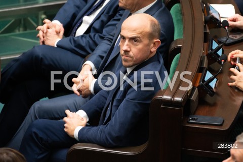  11.12.2023 WARSZAWA SEJM <br />
POSZIEDZENIE SEJMU<br />
WYBOR PREZESA RADY MINISTROW<br />
N/Z BORYS BUDKA<br />
FOT. MARCIN BANASZKIEWICZ/FOTONEWS  