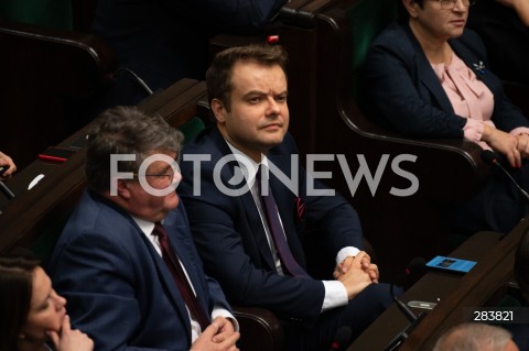  11.12.2023 WARSZAWA SEJM <br />
POSZIEDZENIE SEJMU<br />
WYBOR PREZESA RADY MINISTROW<br />
N/Z MACIEJ WASIK RAFAL BOCHENEK<br />
FOT. MARCIN BANASZKIEWICZ/FOTONEWS  