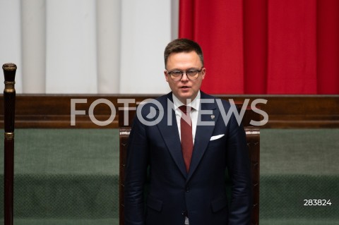  11.12.2023 WARSZAWA SEJM <br />
POSZIEDZENIE SEJMU<br />
WYBOR PREZESA RADY MINISTROW<br />
N/Z SZYMON HOLOWNIA<br />
FOT. MARCIN BANASZKIEWICZ/FOTONEWS  