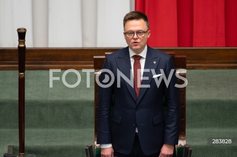  11.12.2023 WARSZAWA SEJM <br />
POSZIEDZENIE SEJMU<br />
WYBOR PREZESA RADY MINISTROW<br />
N/Z SZYMON HOLOWNIA<br />
FOT. MARCIN BANASZKIEWICZ/FOTONEWS  