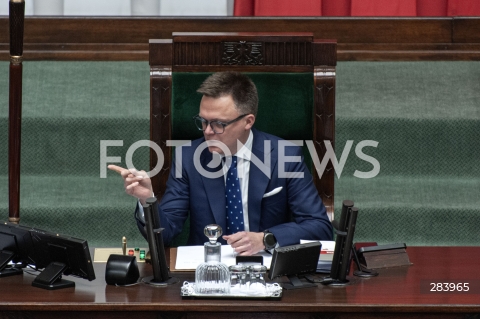  12.12.2023 WARSZAWA<br />
POSIEDZENIE SEJMU<br />
N/Z SZYMON HOLOWNIA<br />
 