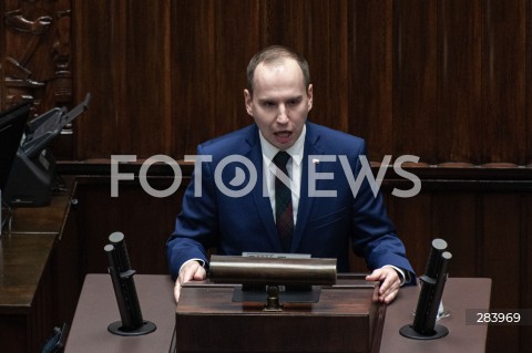  12.12.2023 WARSZAWA<br />
POSIEDZENIE SEJMU<br />
N/Z ADAM ANDRUSZKIEWICZ<br />
 