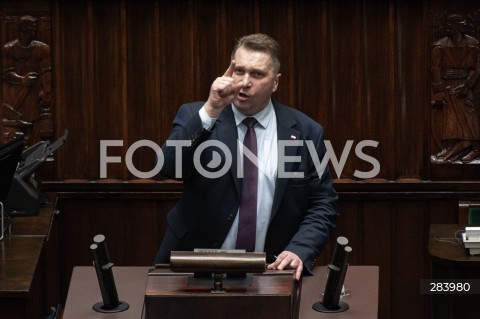  12.12.2023 WARSZAWA<br />
POSIEDZENIE SEJMU<br />
N/Z PRZEMYSLAW CZARNEK<br />
 