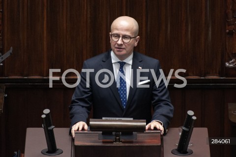  12.12.2023 WARSZAWA<br />
POSIEDZENIE SEJMU<br />
N/Z BARTLOMIEJ WROBLEWSKI<br />
 