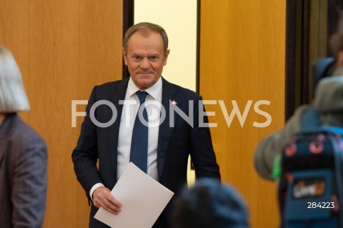  27.12.2023 WARSZAWA<br />
KONFERENCJA PRASOWA PREMIERA DONALDA TUSKA<br />
N/Z PREMIER DONALD TUSK<br />
FOT. MARCIN BANASZKIEWICZ/FOTONEWS  