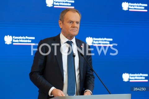  27.12.2023 WARSZAWA<br />
KONFERENCJA PRASOWA PREMIERA DONALDA TUSKA<br />
N/Z PREMIER DONALD TUSK<br />
FOT. MARCIN BANASZKIEWICZ/FOTONEWS  