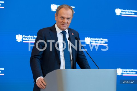  27.12.2023 WARSZAWA<br />
KONFERENCJA PRASOWA PREMIERA DONALDA TUSKA<br />
N/Z PREMIER DONALD TUSK<br />
FOT. MARCIN BANASZKIEWICZ/FOTONEWS  