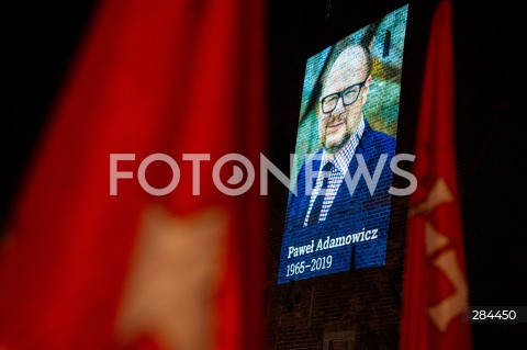 5. rocznica śmierci prezydenta Pawła Adamowicza w Gdańsku