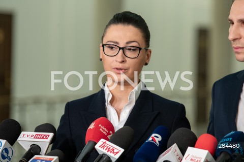  18.01.2024 WARSZAWA SEJM <br />
POSIEDZENIE SEJMU RP<br />
N/Z MALGORZATA GOLINSKA<br />
FOT. MARCIN BANASZKIEWICZ/FOTONEWS  