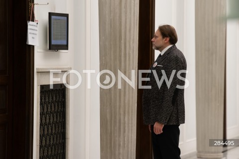  18.01.2024 WARSZAWA SEJM <br />
POSIEDZENIE SEJMU RP<br />
N/Z GRZEGORZ LOREK<br />
FOT. MARCIN BANASZKIEWICZ/FOTONEWS  