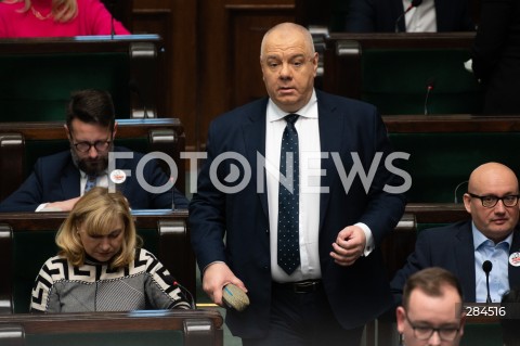  18.01.2024 WARSZAWA SEJM <br />
POSIEDZENIE SEJMU RP<br />
N/Z JACEK SASIN<br />
FOT. MARCIN BANASZKIEWICZ/FOTONEWS  