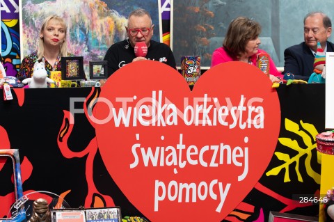  28.01.2024 WARSZAWA<br />
32 FINAL WIELKIEJ ORKIESTRY SWIATECZNEJ POMOCY<br />
N/Z ALEKSANDRA RUTKOWSKA JERZY JUREK OWSIAK LIDIA NIEDZWIEDZKA OWSIAK BOHDAN MARUSZEWSKI<br />
FOT. MARCIN BANASZKIEWICZ/FOTONEWS  