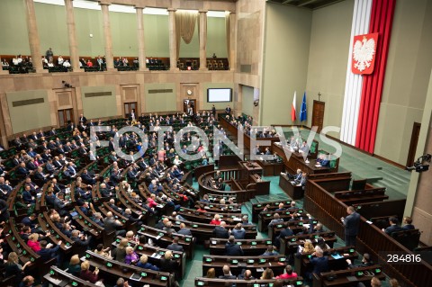  07.02.2024 WARSZAWA SEJM <br />
5. POSIEDZENIE SEJMU RP<br />
N/Z SALA PLENARNA SEJM<br />
FOT. MARCIN BANASZKIEWICZ/FOTONEWS  