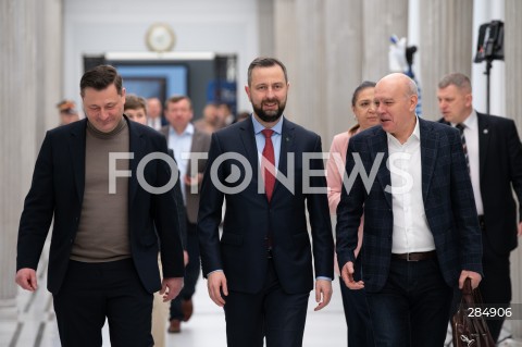  09.02.2024  WARSZAWA<br />
POSIEDZENIE SEJMU W WARSZAWIE<br />
N/Z KRZYSZTOF PASZYK WLADYSLAW KOSINIAK KAMYSZ<br />
FOT. MARCIN BANASZKIEWICZ/FOTONEWS  