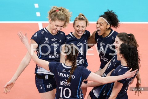  19.02.2024 RZESZOW <br />
SIATKOWKA <br />
TAURON PUCHAR POLSKI KOBIET 2023/2024 <br />
1/4 FINALU - CWIERCFINAL <br />
POLISH WOMEN VOLLEYBALL CUP<br />
MECZ PGE RYSICE RZESZOW - GRUPA AZOTY CHEMIK POLICE <br />
N/Z AGNIESZKA KORNELUK MARLENA KOWALEWSKA ELIZABET INNEH VARGA RADOSC EMOCJE <br />
 