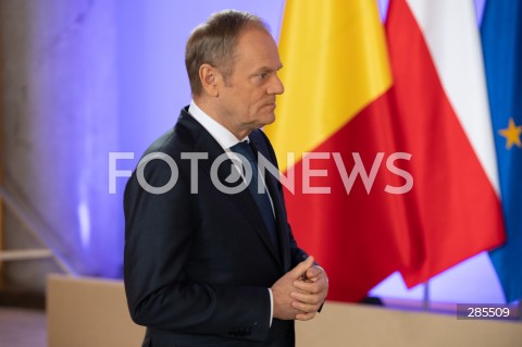  23.02.2024 WARSZAWA <br />
SPOTKANIE PREMIERA DONALDA TUSKA Z PREMIEREM KROLESTWA BELGII ORAZ PRZEWODNICZACA KOMISJI EUROPEJSKIEJ<br />
<br />
BELGIUM'S PRIME MINISTER AND THE PRESIDENT OF THE EUROPEAN COMMISSION VISIT WARSAW<br />
<br />
N/Z PREMIER DONALD TUSK<br />
FOT. MARCIN BANASZKIEWICZ/FOTONEWS  